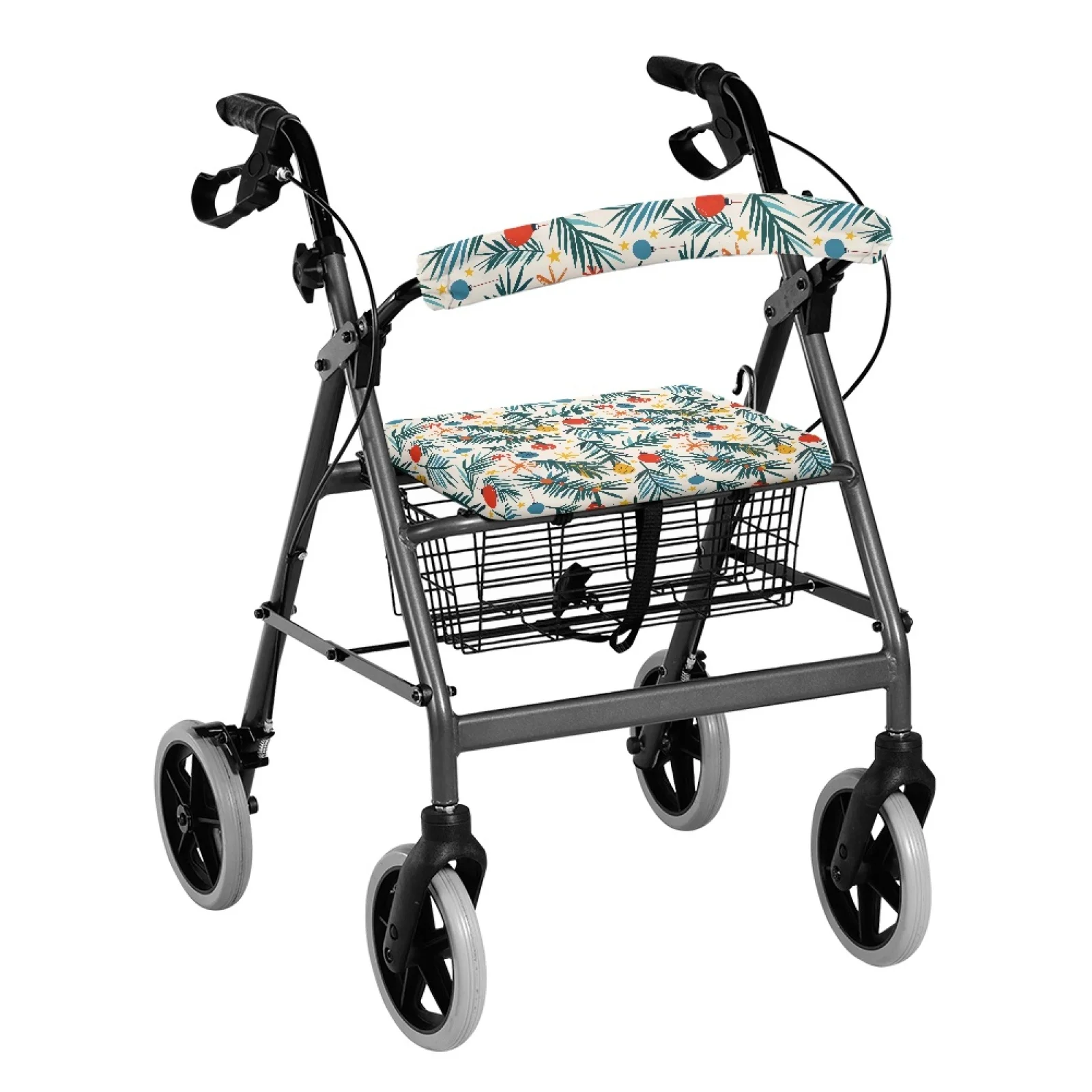 Coloranimal Palm Trees 2PCS Walker Seat Cover for Family Walker Rollator Seat Back Cover New Arrival