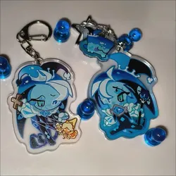 Cute Game Chibis Keychains for Accessories Bag Shadow Milk Pure Vanilla Mystic Flour Candy Apple Cookie Keyrings Jewelry Gifts