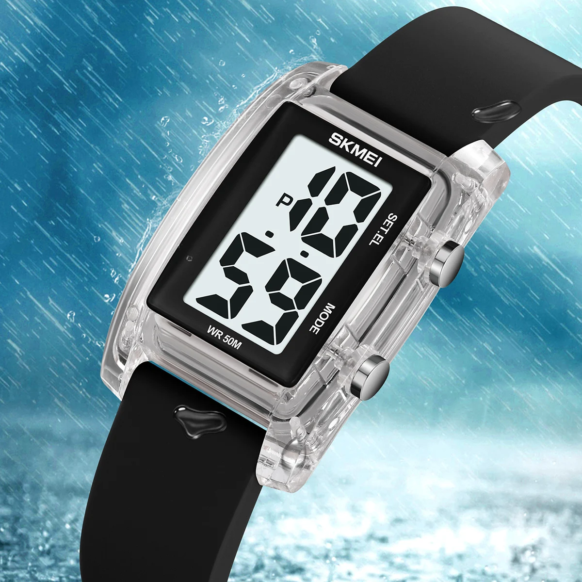 SKMEI Electronic Sport Watches Mens Casual Chrono Countdown Digital 5bar Waterproof Wristwatch