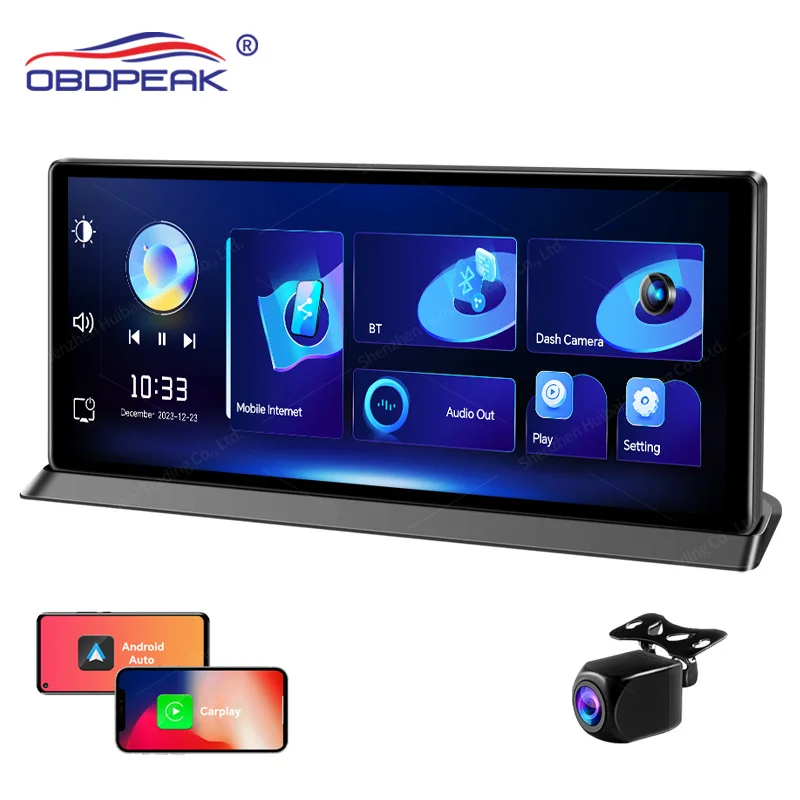 T20 PRO 11.3 Inch Ai Screen CarPlay & Android Dash Cam Rear view Mirror Camera GPS Navigation Dashboard Video Recorder Car DVR