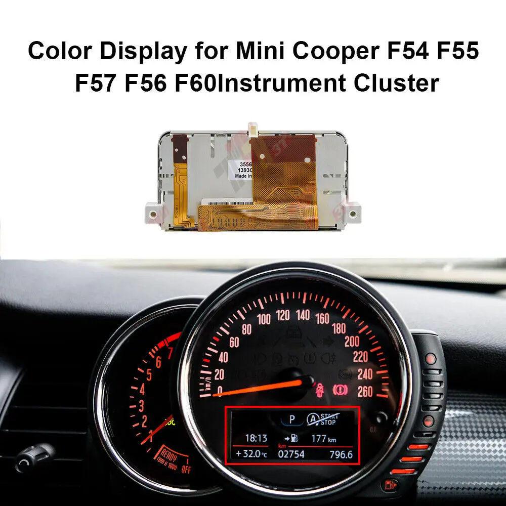 LCD Color Display for Mini Cooper F54 F55 F57 F56 F60 Instrument Cluster 