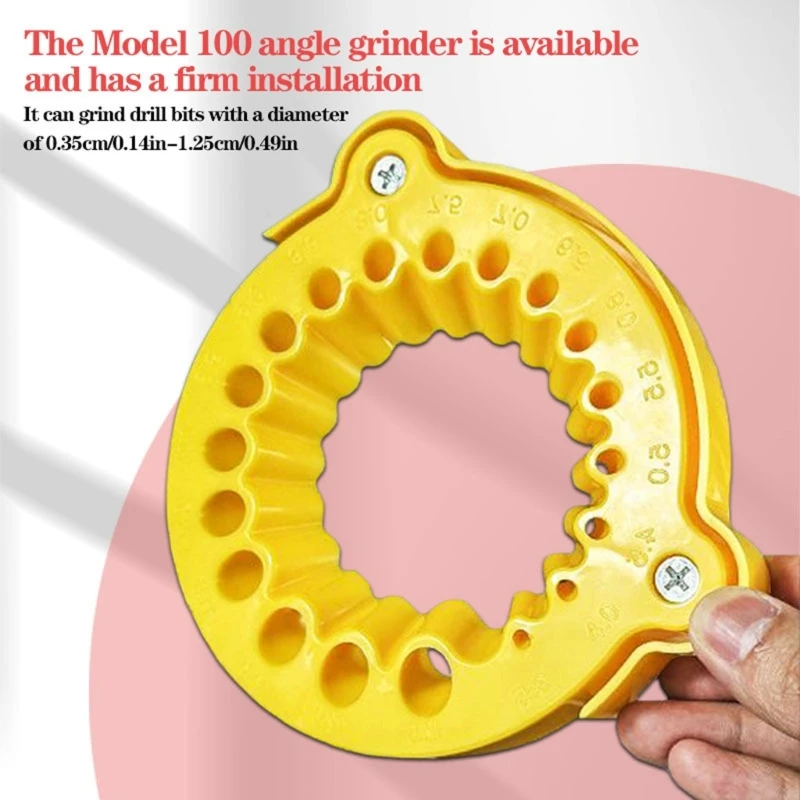 

Drill Bit Grinding Device 20 Hole Plastic Simple Operations Drill Sharpener Tool 3.5-12.5mm For Quick Restoration 37JD