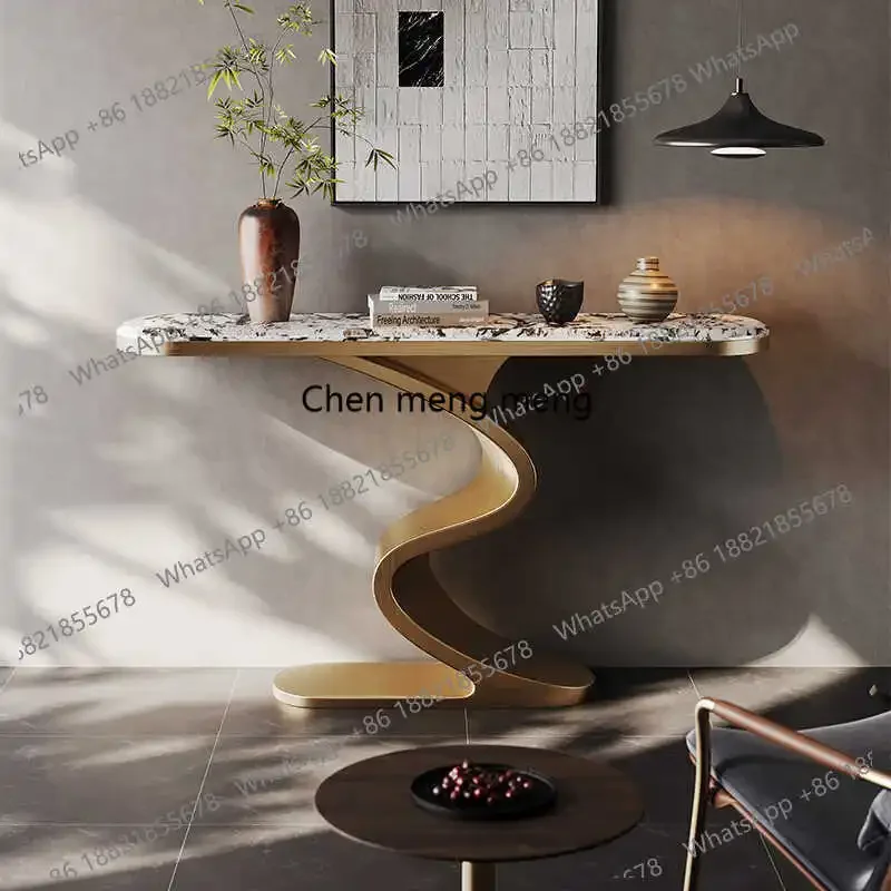 

New arrive Unique Modern Console Table Glamour Classic Storage Simple Corner Table Hall Way Table Decor Konsolentisch Furniture