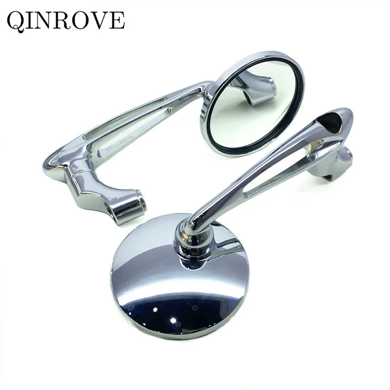 8/10MM Cafe Racer Motorcycle Rearview Mirror Aluminum ABS Modified Mirror Universal For Kymco Downtown 350 AK 550 Keeway RKF 125