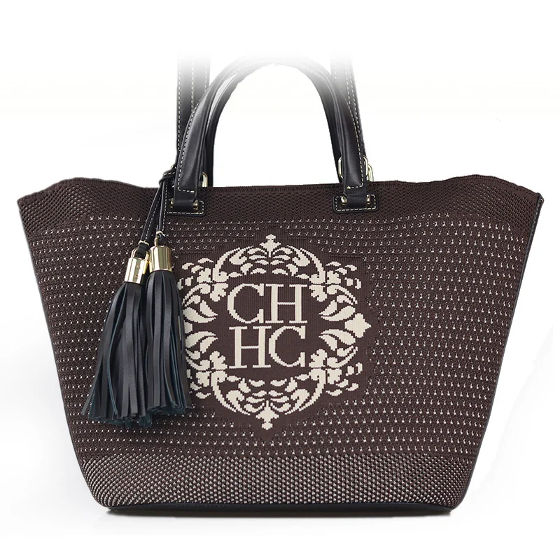 حقيبة يد نسائية ذات علامة تجارية فاخرة جديدة ذات سعة كبيرة ومتعددة الوظائف وسلة خضروات حقيبة شاطئية حقيبة كتف كلاسيكية #2