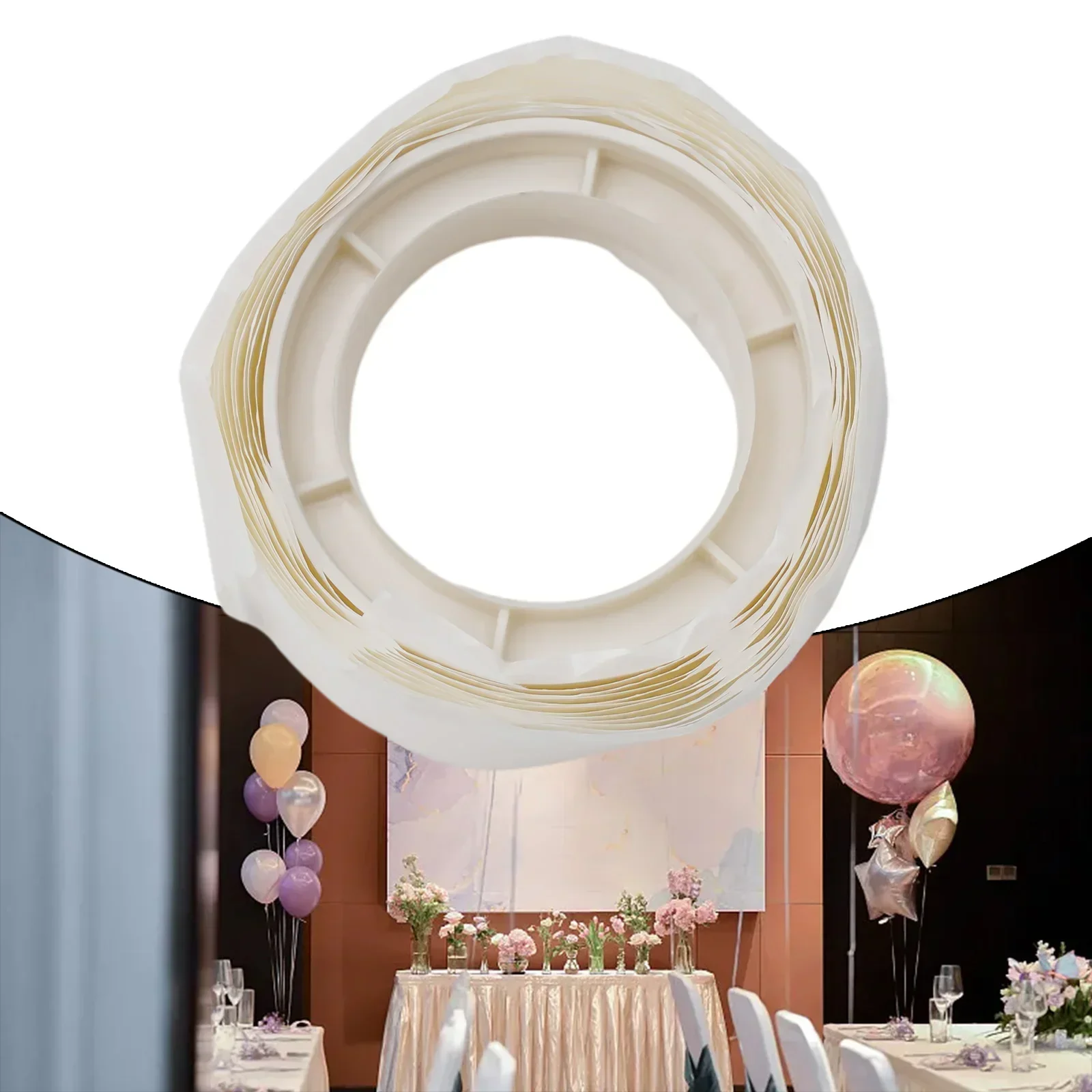 100 Point Balloon Adhesive Capsules Transparent Packaging Balloon Dispensing Point 1.2 Cm Diameter For Wedding Room Decorations