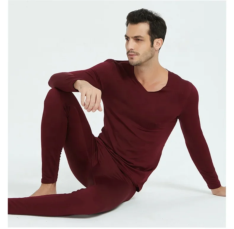 Heated Underwear Thermal Top & Long Johns Heating Suit Set for Autumn Winter