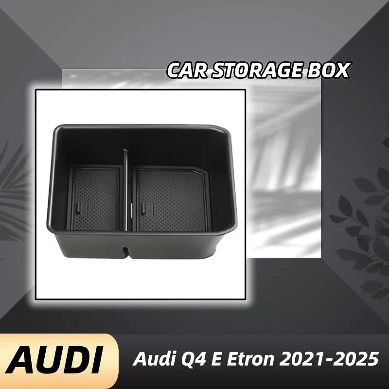 

For Audi Q4 E-Tron 2021-2025 Car Styling Center Console Organizer Storage Interior Armrest Storage Box Auto Modified Accessories