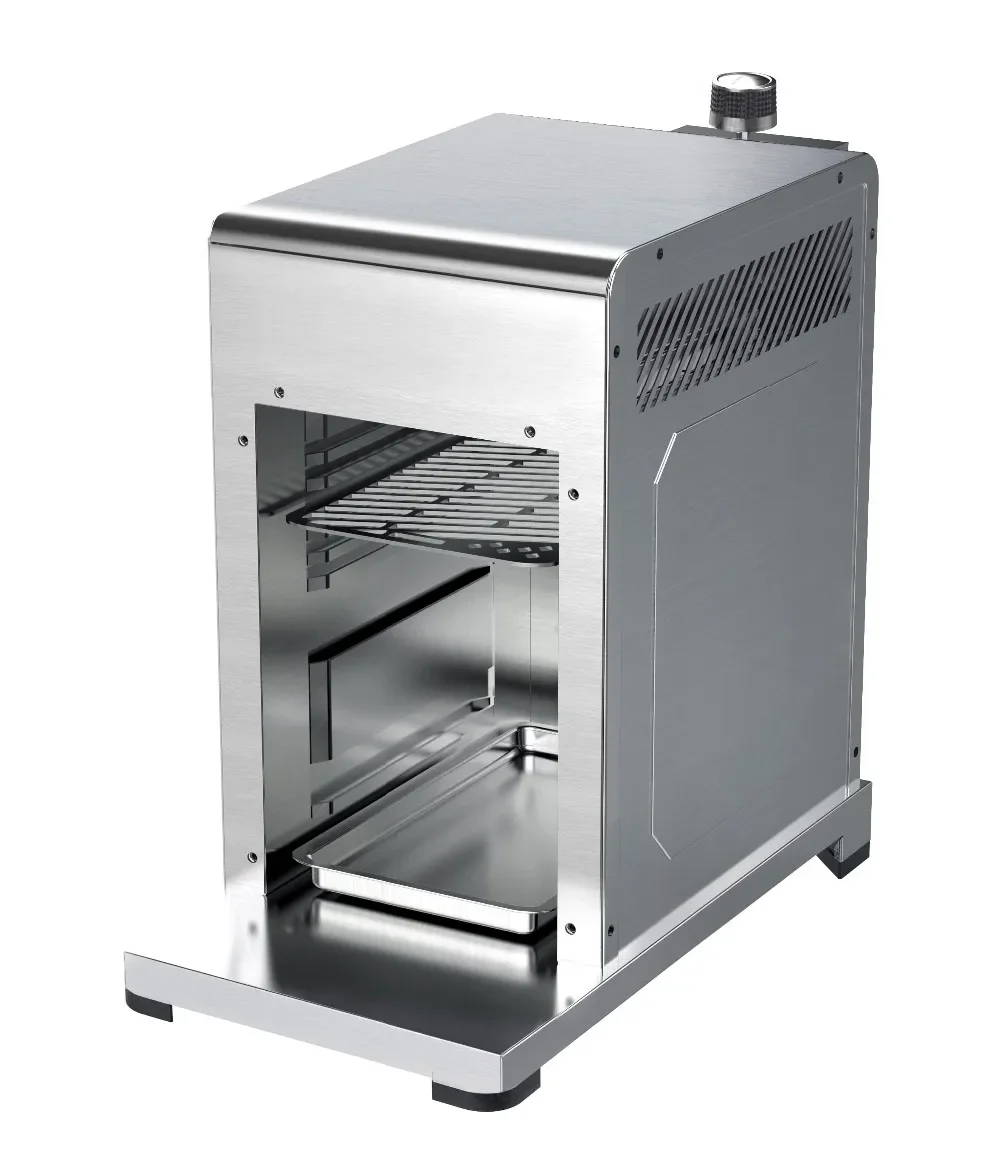 

Scorch Smokeless Infrared Electric Broiler for Indoor Use Fits on Kitchen Counter Insulated Steak Grill