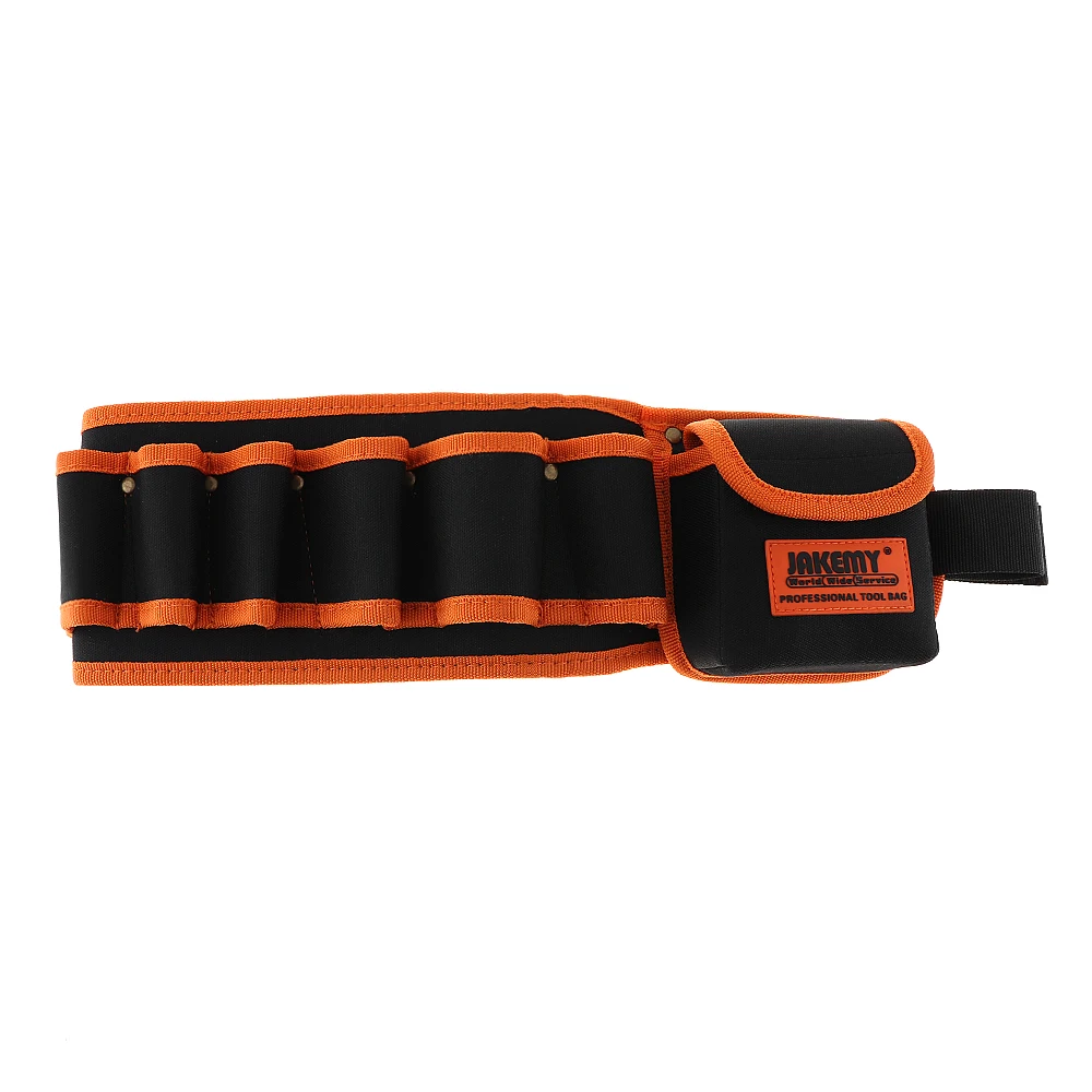 JAKEMY New JM-B04 cintura multifunzionale riparabile elettricista meccanico borsa per attrezzi in tela kit di utilità con custodia tascabile