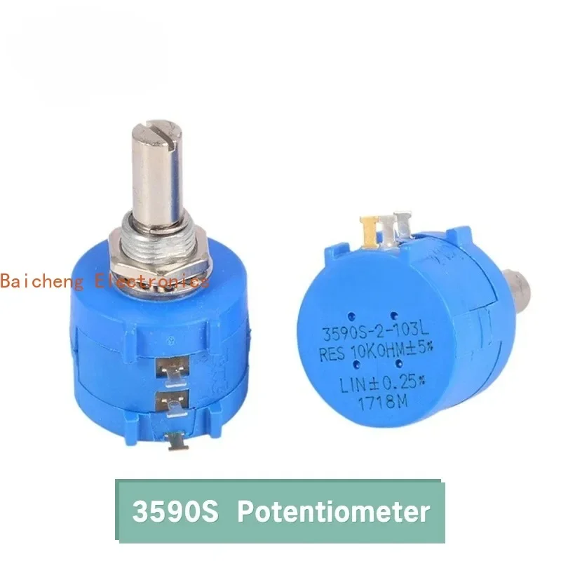 1PCS Potentiometers Precision Multiturn 3590S Wirewound Potentiometer Adjustable Resistor 100R 200R 2K 5K 10K 20K 50K 100K