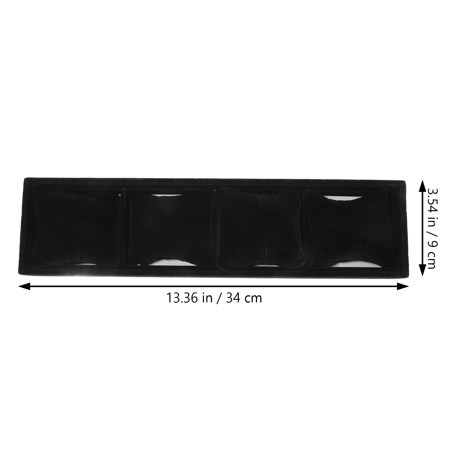 

Watch Display Box and Bracelet Storage Stand Watches Tray Organizer Gentle Material Case Flannel Jewellery