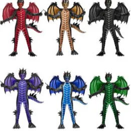 Halloween Holy Day  Deadly Dinosaur Costume Cosplay Outfit Performance Costume
