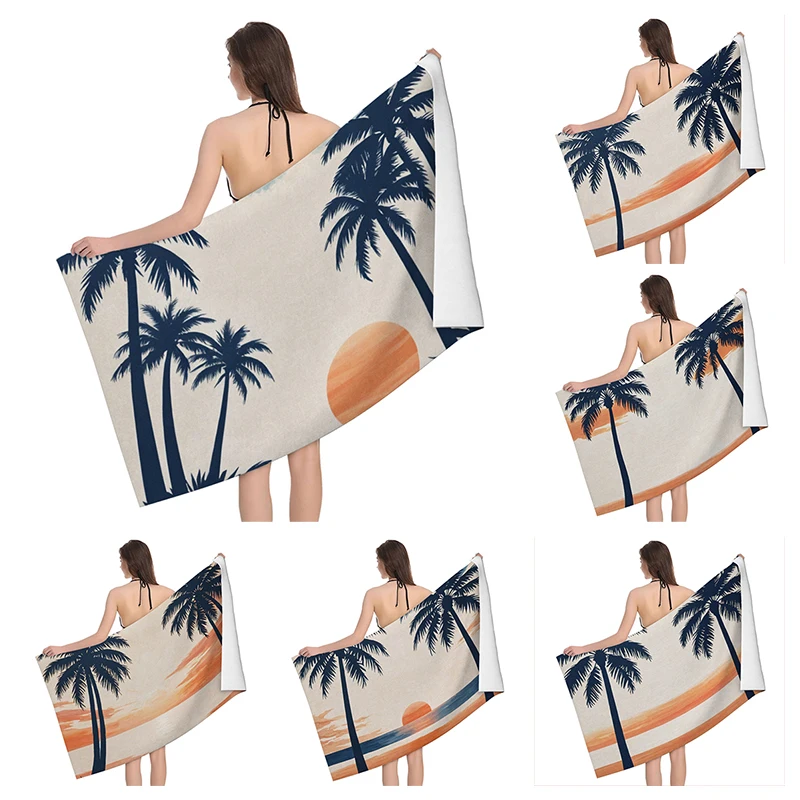 Home bath towels for the body towels bathroom quick drying microfiber beach man large sports towel Fruit plant boho simple ins