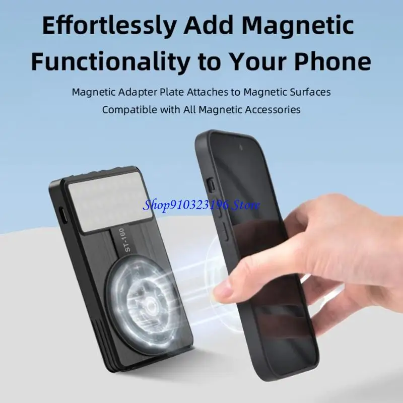 Q1JF 160 LED جذاب إرفاق ضوء الهاتف 95 CRI /2500K/9000K اللمس يعتم 3 ساعات وقت التشغيل لحامل الكاميرا البث المباشر