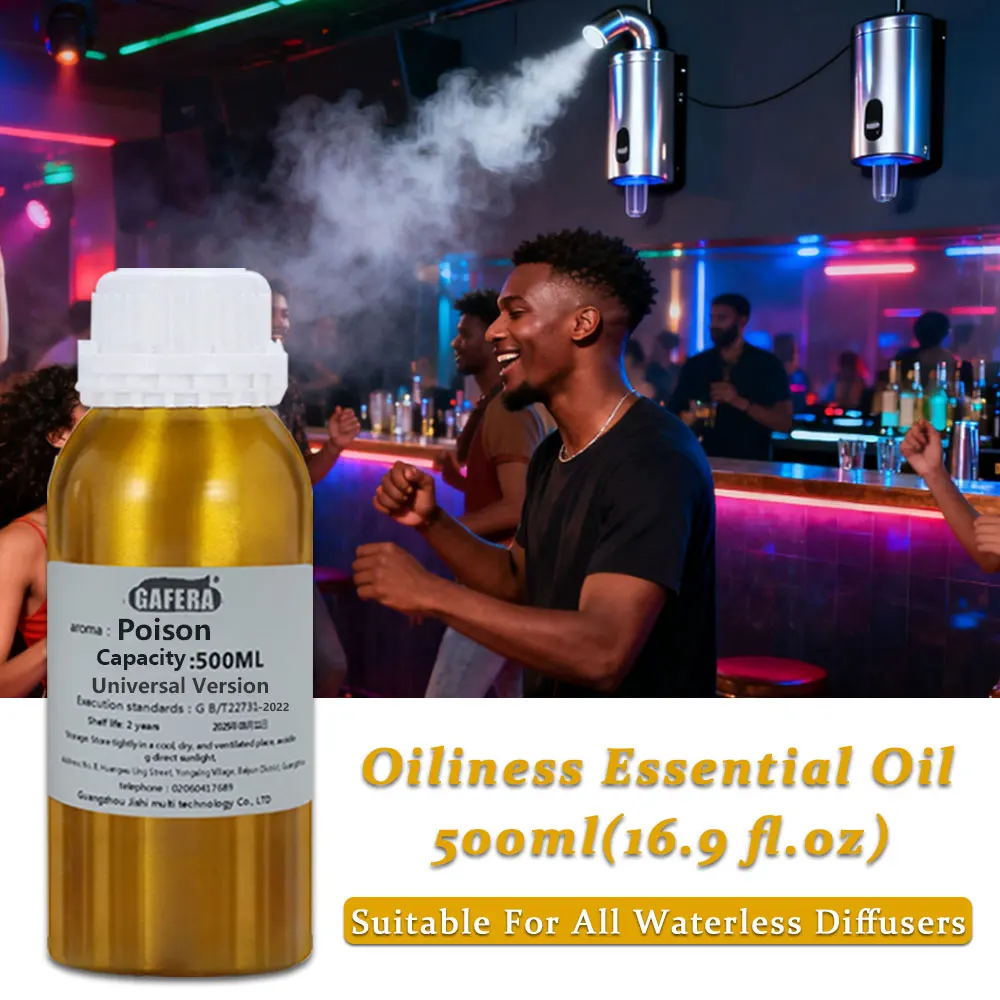 GAFERA 500ml (16.9 fl.oz) Ice Age/Kempinski Essential Oils - For Waterless Diffuser, Aroma Diffuser Replenish Aromatherapy Oil
