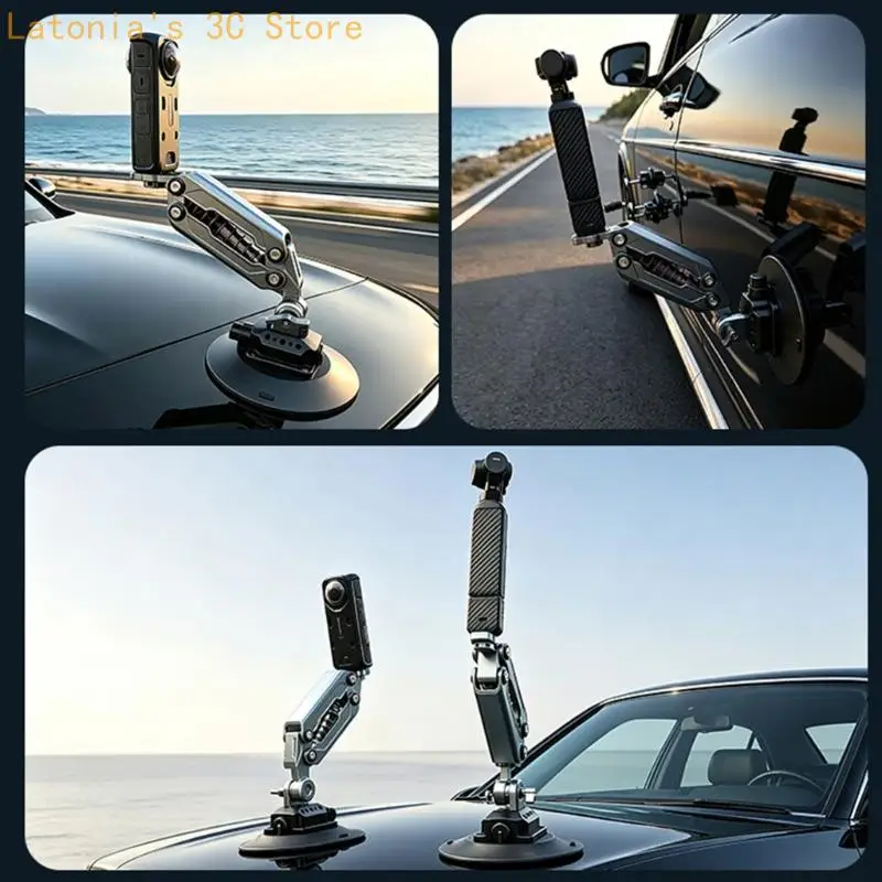 Kamerahalter Auto mit Saugnapf und stoßdämpfender Unterstützung X3UB – Detail 9