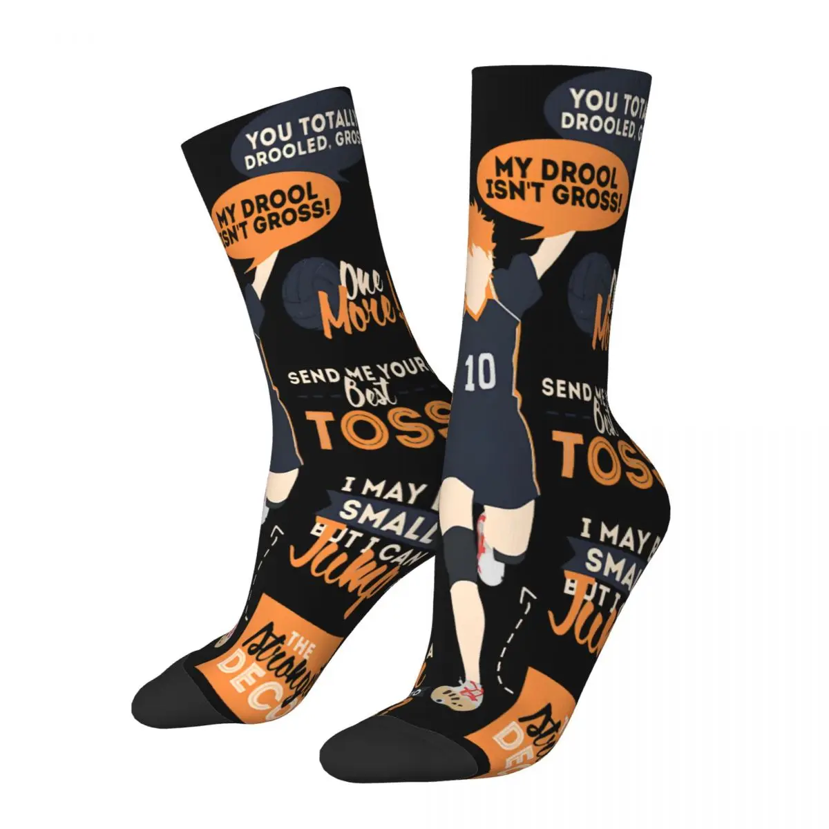 The Strongest Decoy Quotes Socks Printed Men's Stockings Polyester