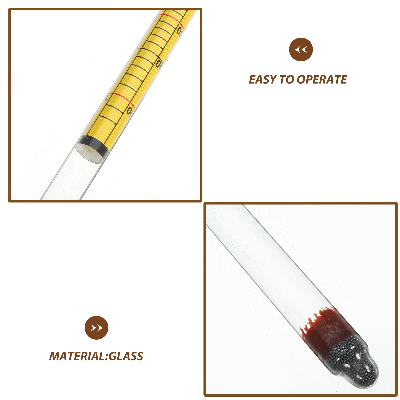 

Alcohol Hydrometer Glass 0- Accurate Measuring Tool for Wine Liquor Alcohol Content Tester Wine Hydrometer