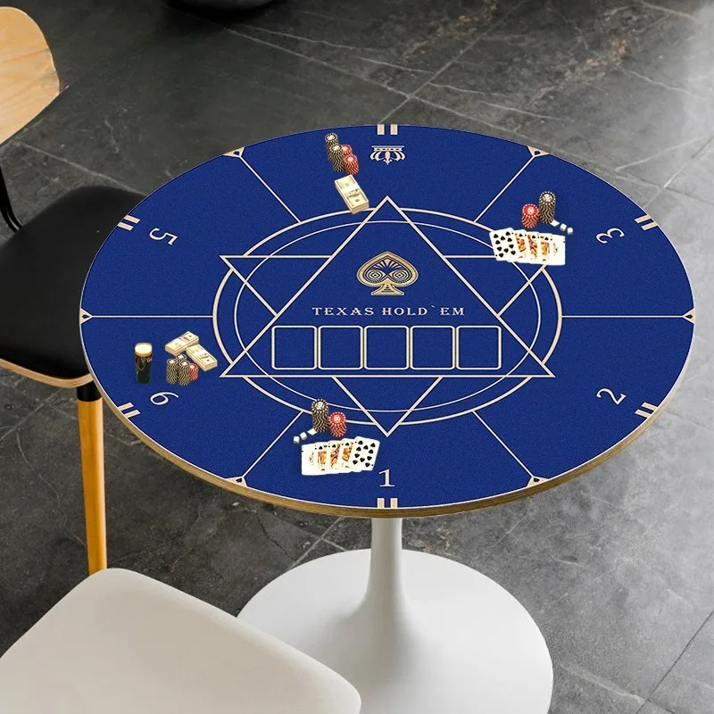 

Texas Hold'em Round Table Mat Silent and Non-slip Diatom Mud Table Mat Easy To Clean and Durable for Game Rooms
