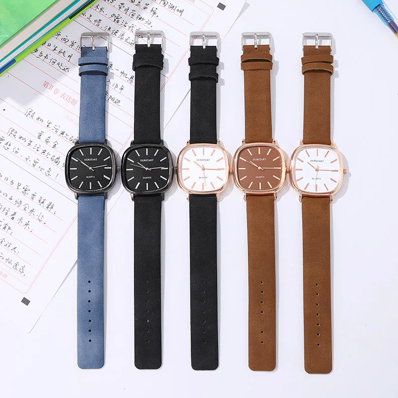 Reloj de estudiante informal minimalista popular unisex