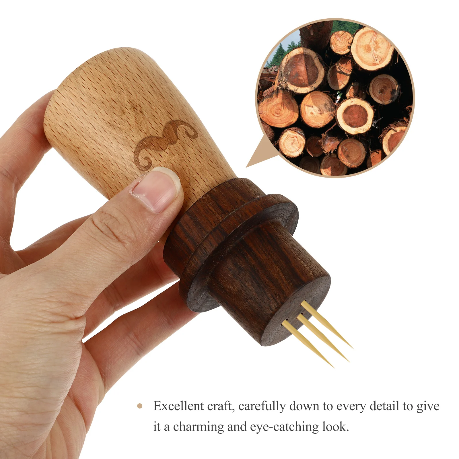 

Wooden Toothpick Holder Small Lightweight Portable Tabletop Desk Box For Home Hotel Restaurant Office Cafe Ktv Bar Decor