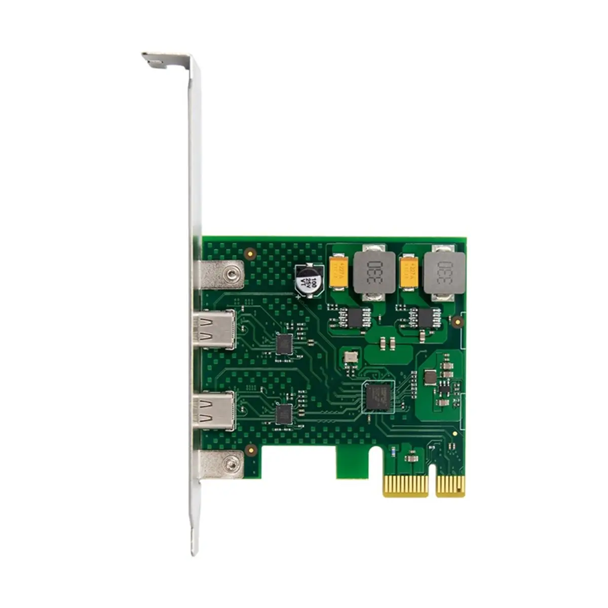 

【To&On-e】 PCI-E 2-Port Type-C Expansion Card 2x5Gbps Adapter Card Self-Powered PCIe USB3.2 Gen1 Expansion Card