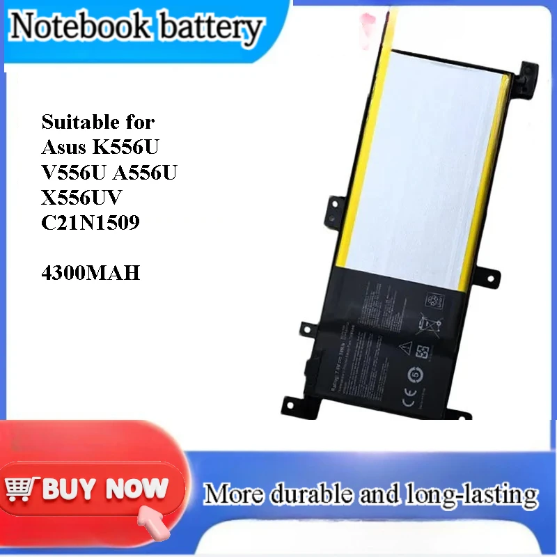 for ASUS K556U V556U A556U X556UV C21N1509 Laptop Battery Replacement High Capacity Rechargeable Li-ion Battery Pack