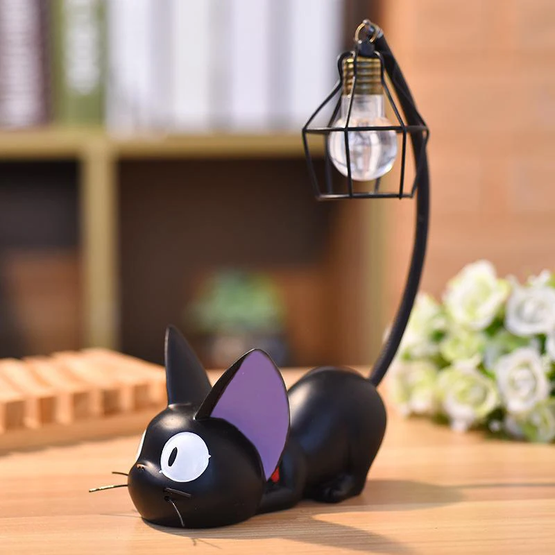 

Миниатюрная светодиодная ночная лампа в виде кошки, креативный ночник из смолы в виде кошки, настольная лампа-котенок, детская мультяшная лампа для комнаты, декор для дома