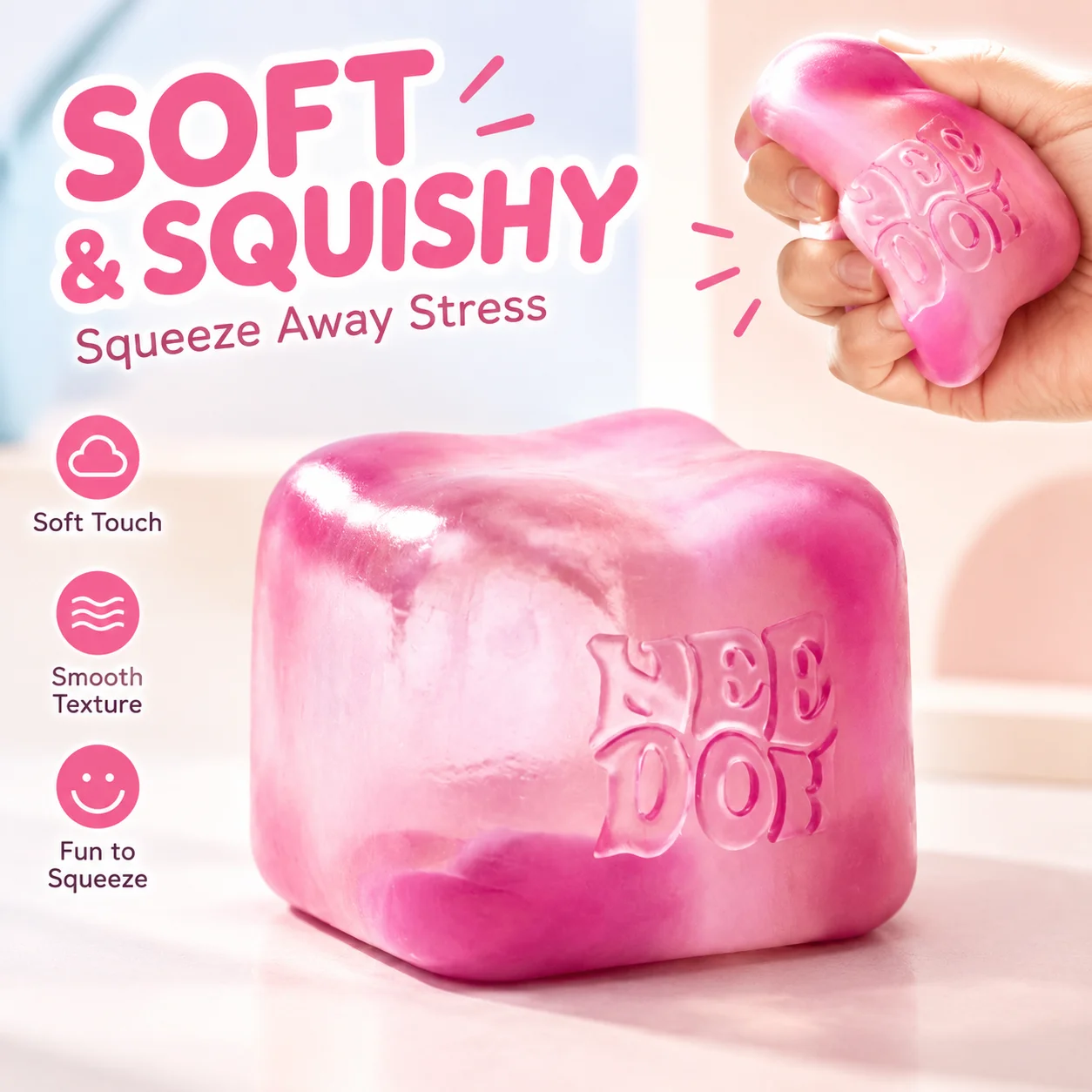 Soft Squishy Squeeze Toy Cute Sensory Stress Relief Fidget Novelty Blind Box Random Surprise Mysterious Fun Gift for Kids Teens