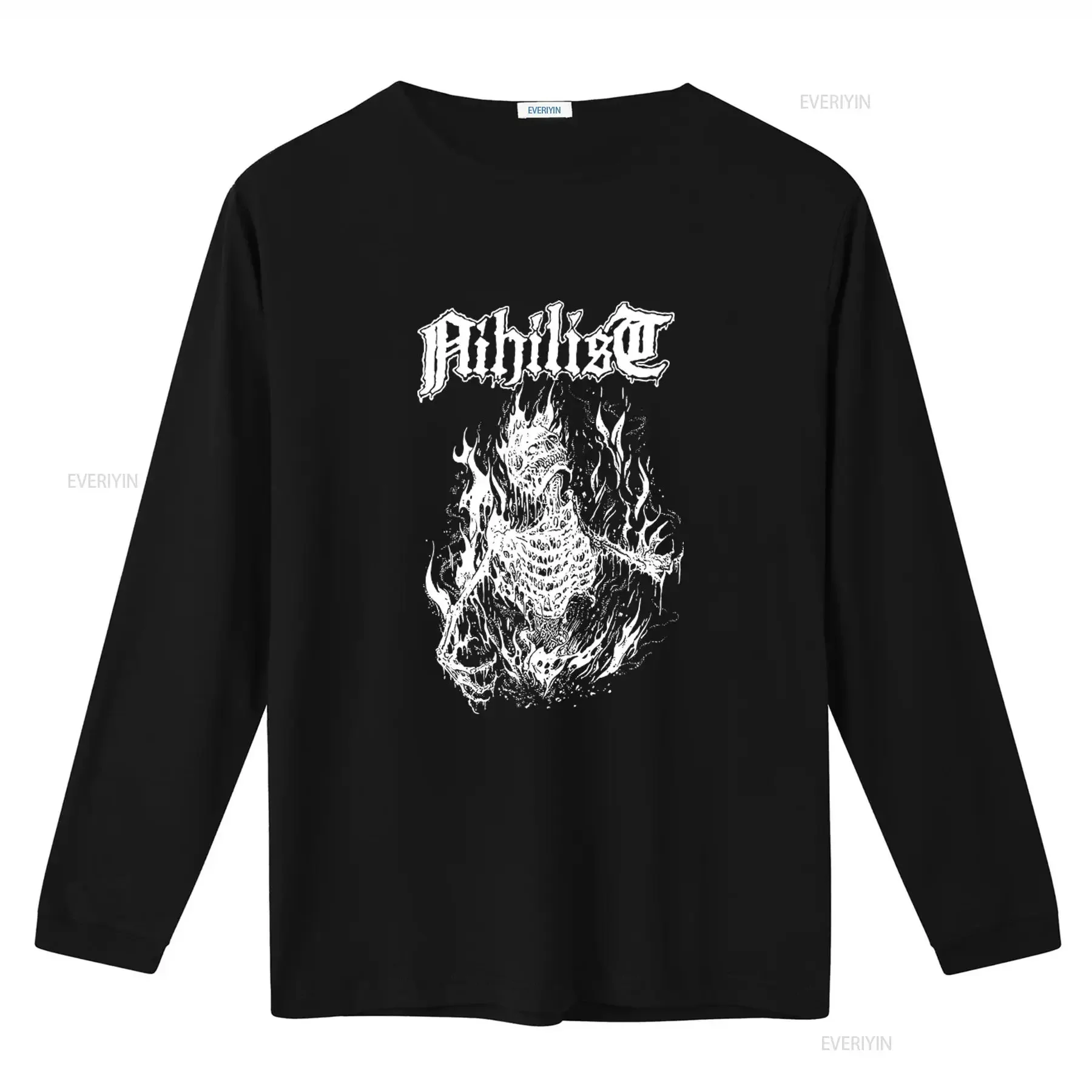Nihilist Death Metal Band T Shirt Size L Obituary Cannibal Corpse Entombed Rock Music Fan vintage Washed Versatile Comfortable
