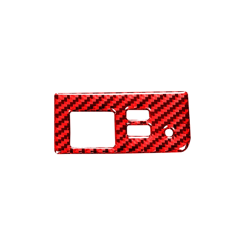 For Mazda MX-5 ND Miata 2016-2022 MX5 Car USB Power Charge Panel Central Storage Frame Cover Sticker Interior Red Carbon Fiber