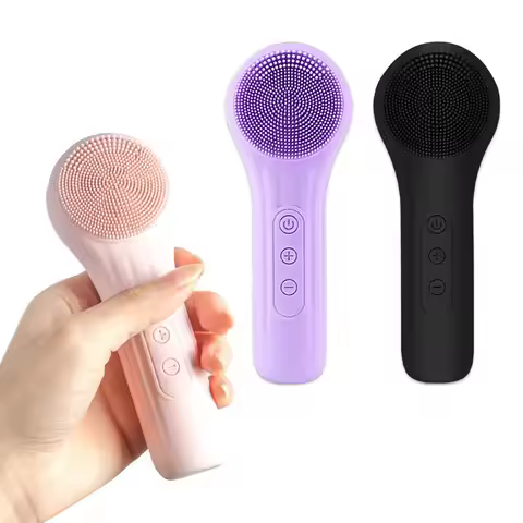 Sonic Waterproof Facial Cleansing Brush for Men &amp; Women Rechargeable Exfoliating Electric Face Scrubber Cleanser Brush