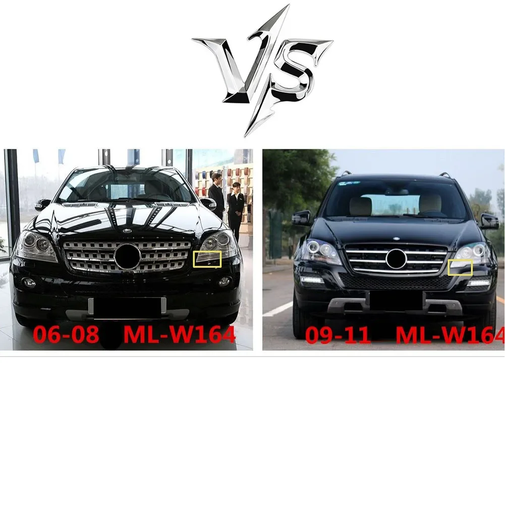 For Mercedes M-Class W164 ML350 ML420 ML550 2006-2011 Front Bumper Grille,Diamond GT Style Front Hood Grille Racing Bumper Grill