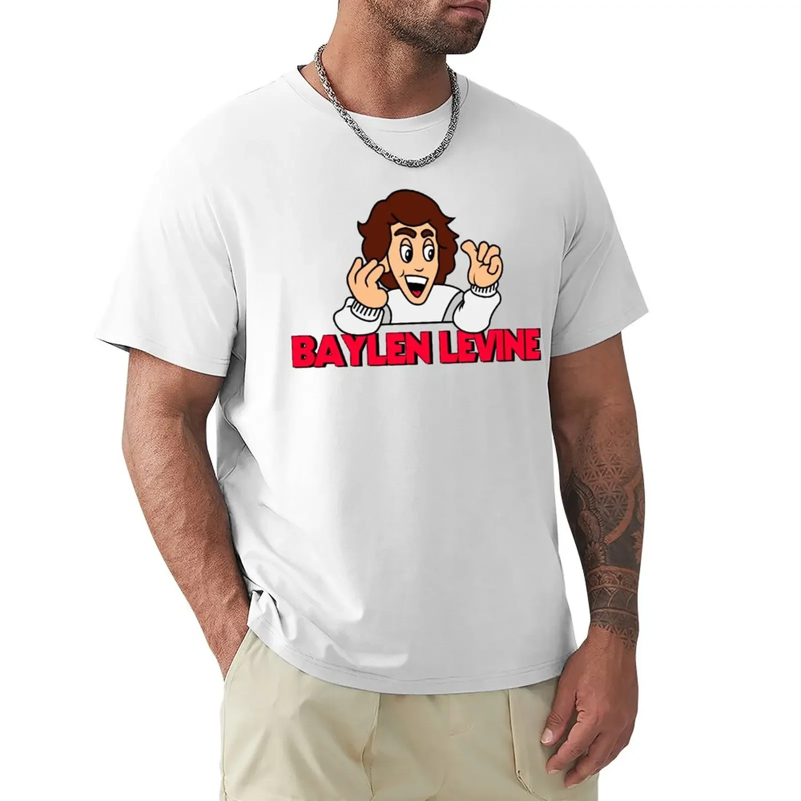 Baylen Levine Cartoon T-Shirt for a boy sweat plain t shirts men