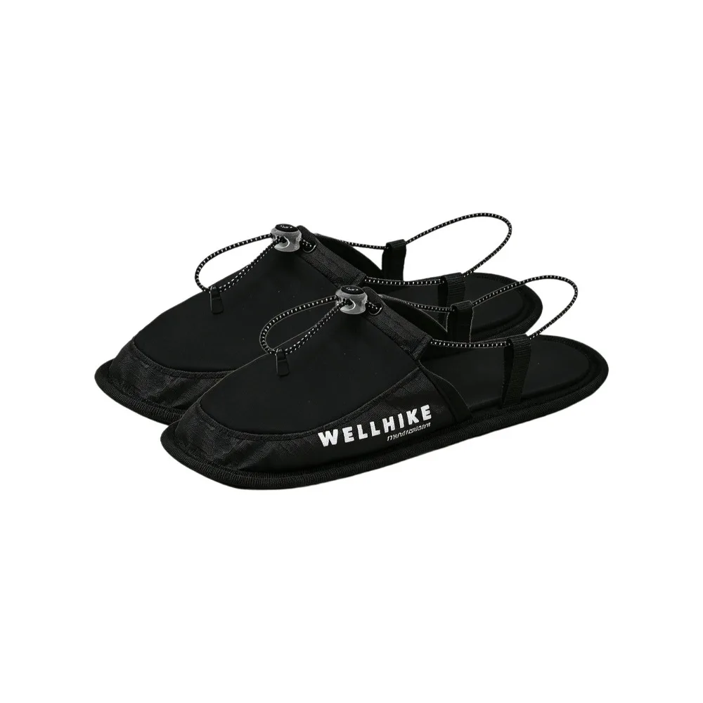 1 Pair Non Slip Travel Slippers Ultra Light Foldable Camp Slippers Water Friendly Breathable Nylon Beach Slippers Hotel Stay