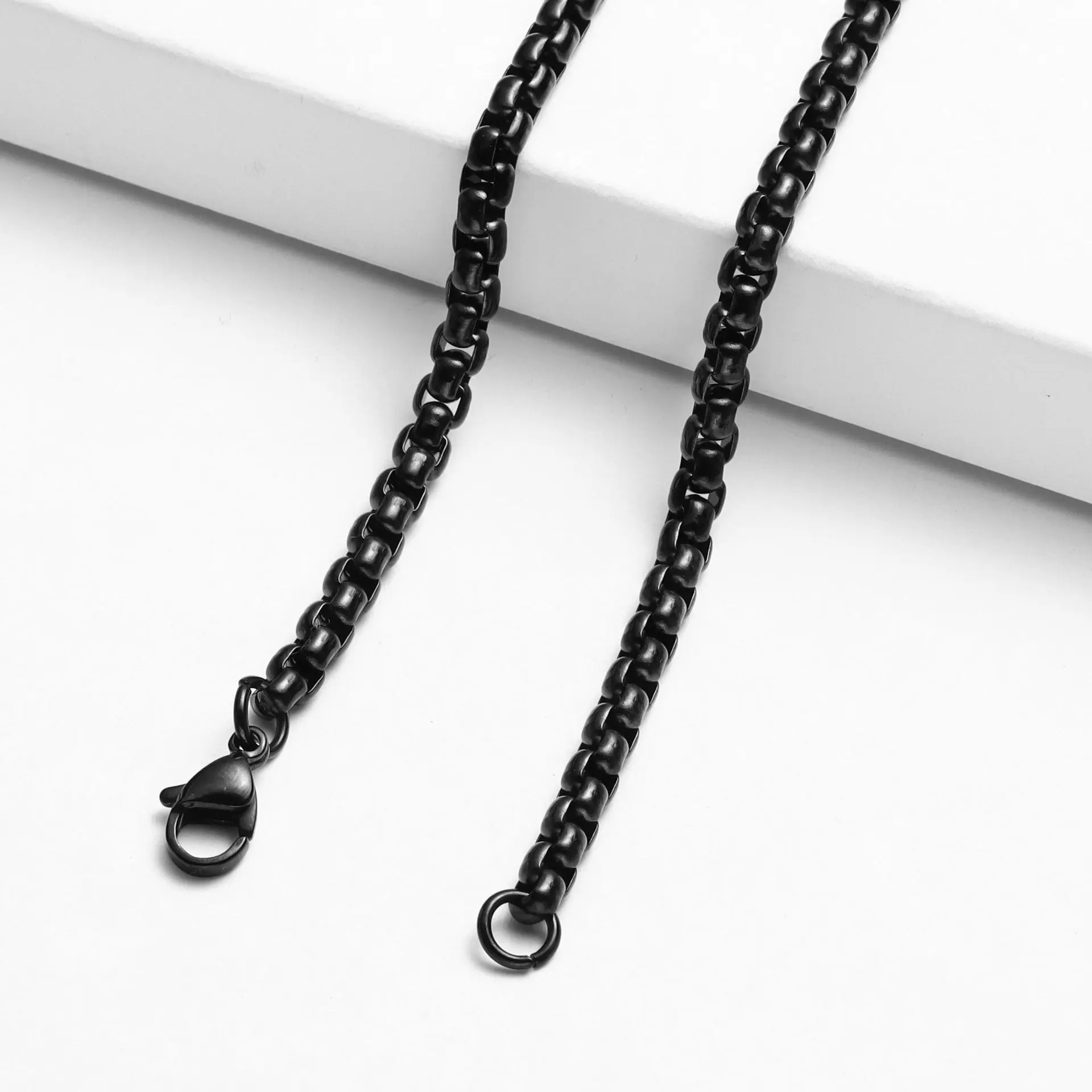 YQ 316L Edelstahl Kette Halskette für Männer Frauen Schmuck Anhänger Zubehör 3 Farben – Detail 10