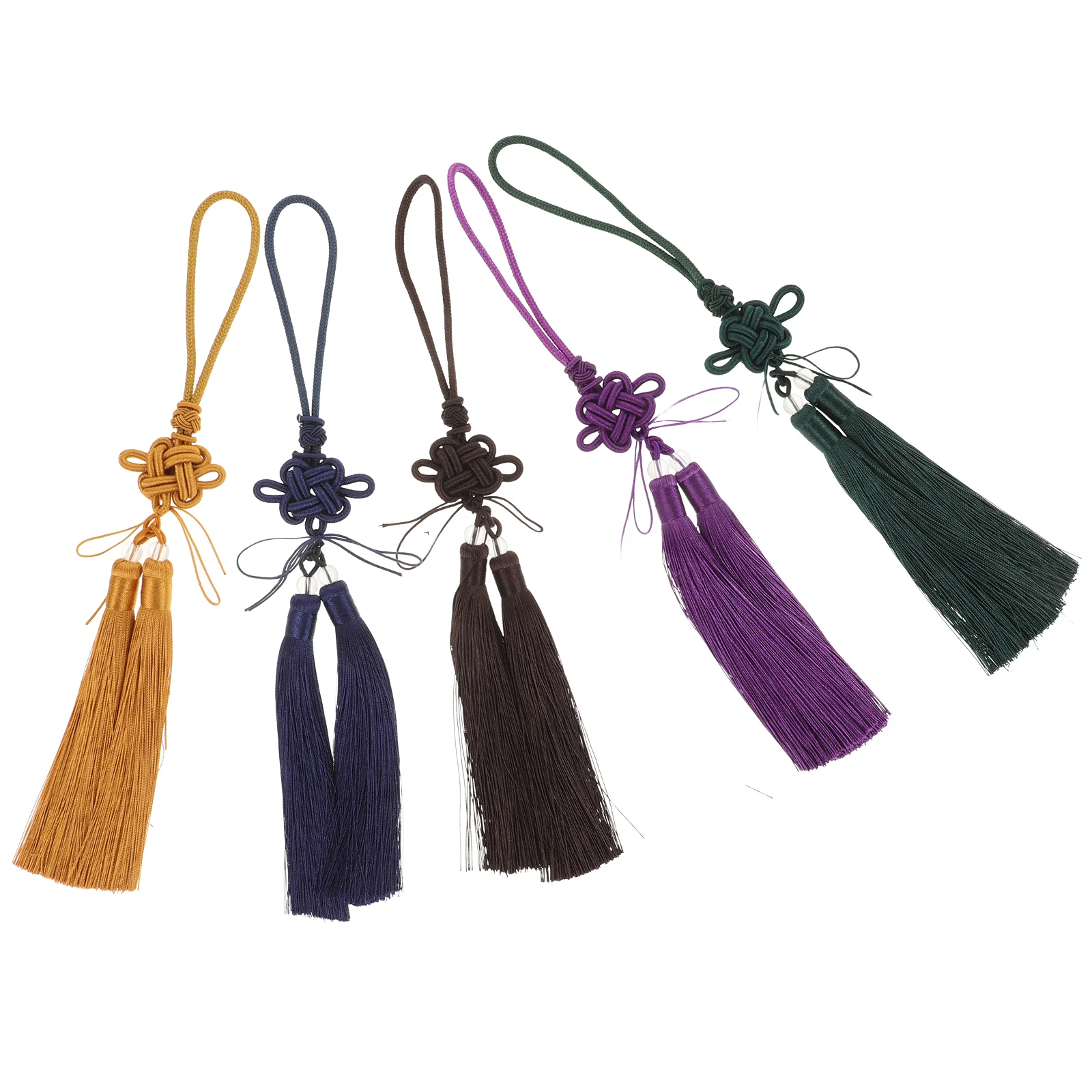 

Tassels for Crafts Tai Chi Sword Ear Hanging Ribbon Pendant to Weave Decor Polyester