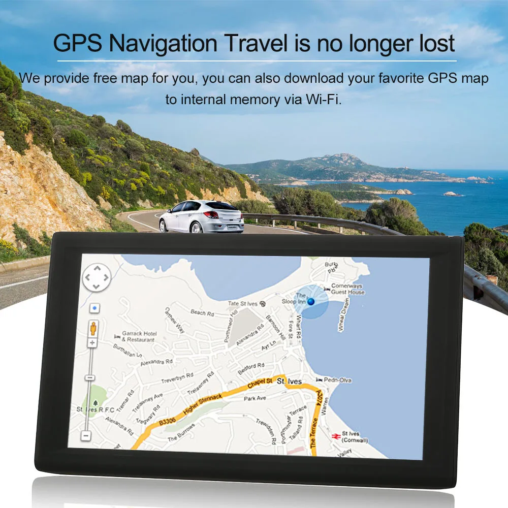 

9-Inch new portable GPS navigator, recorder Android system can be done without DVR WINCE system