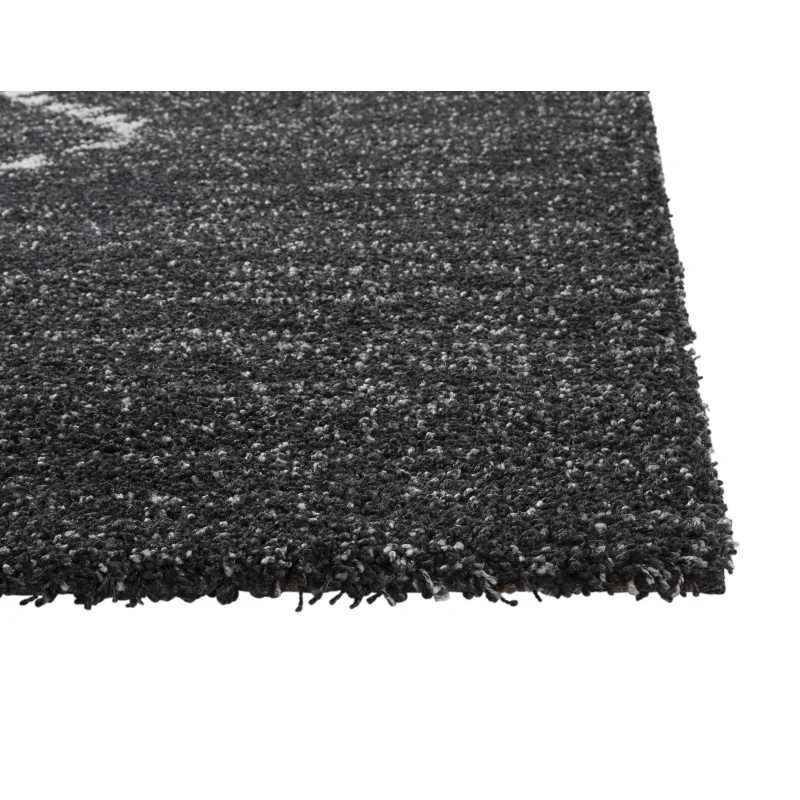 سجادة منطقة غرناطة آشر باللون الأسود/العاجي