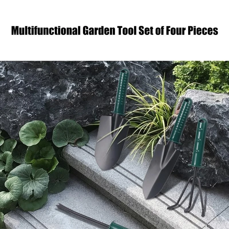 4PCS Ergonomic Handle Garden Tool Set Garden Tool for Home & Professional Use D2RD
