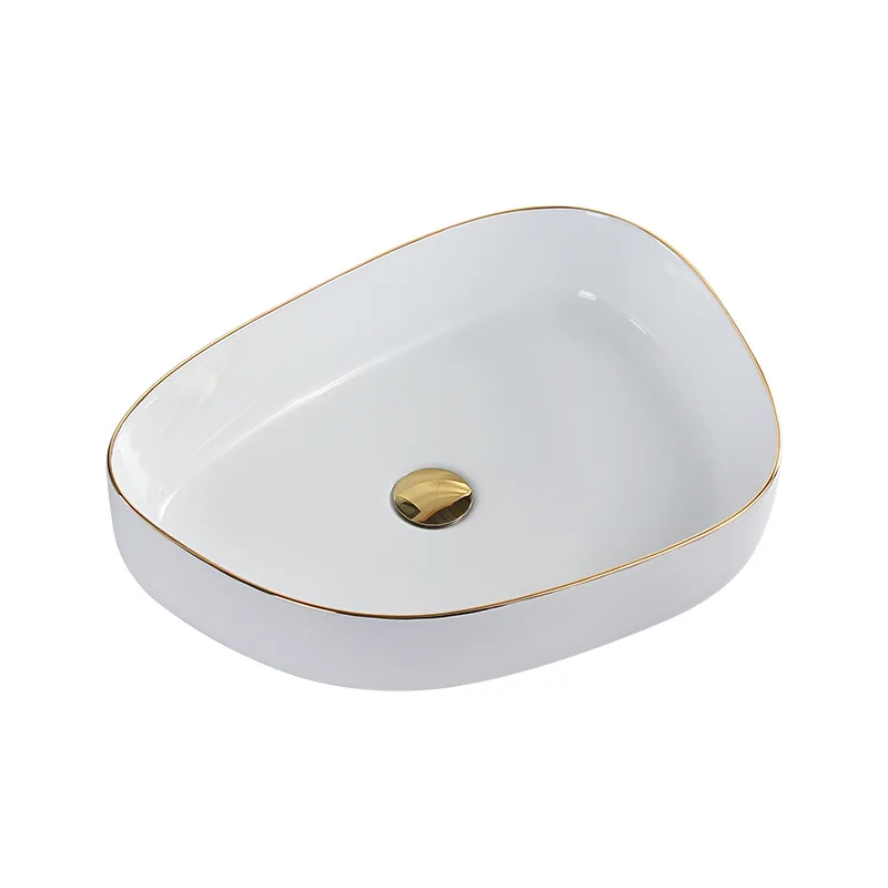 

Light luxury Phnom Penh countertop basin, bathroom washbasin balcony ceramic washbasin,