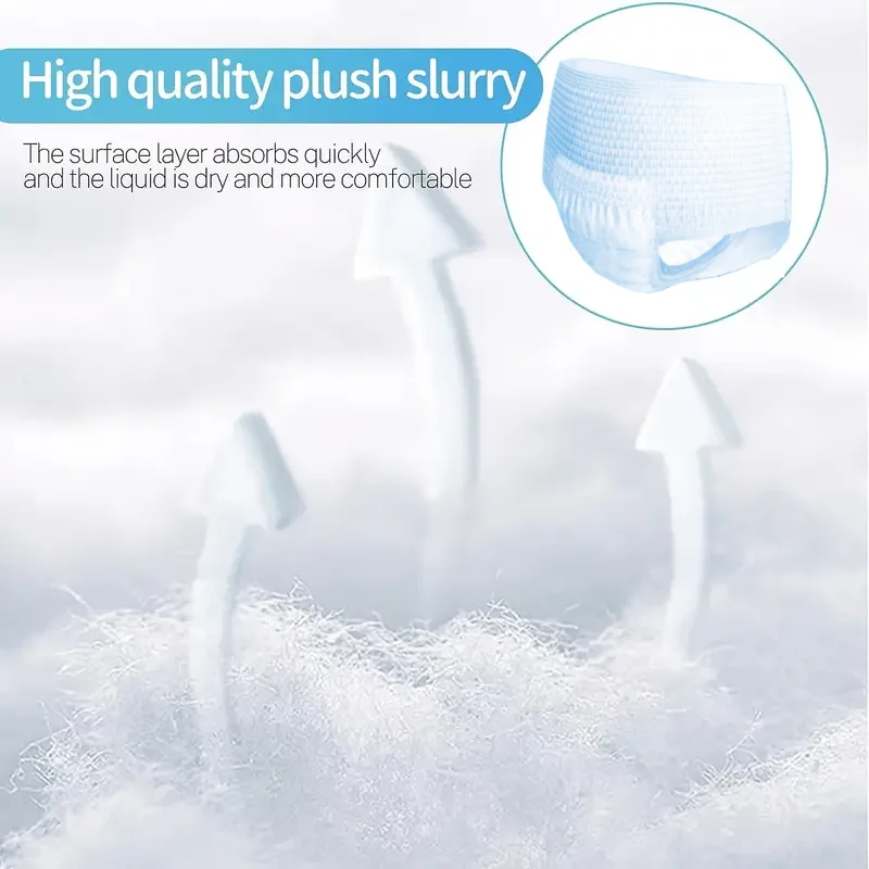 مقاس كبير 20 قطعة سروال سحب للكبار لكبار السن، حفاضات لكبار السن، حفاضات على طراز الملابس الداخلية للرجال والنساء #5