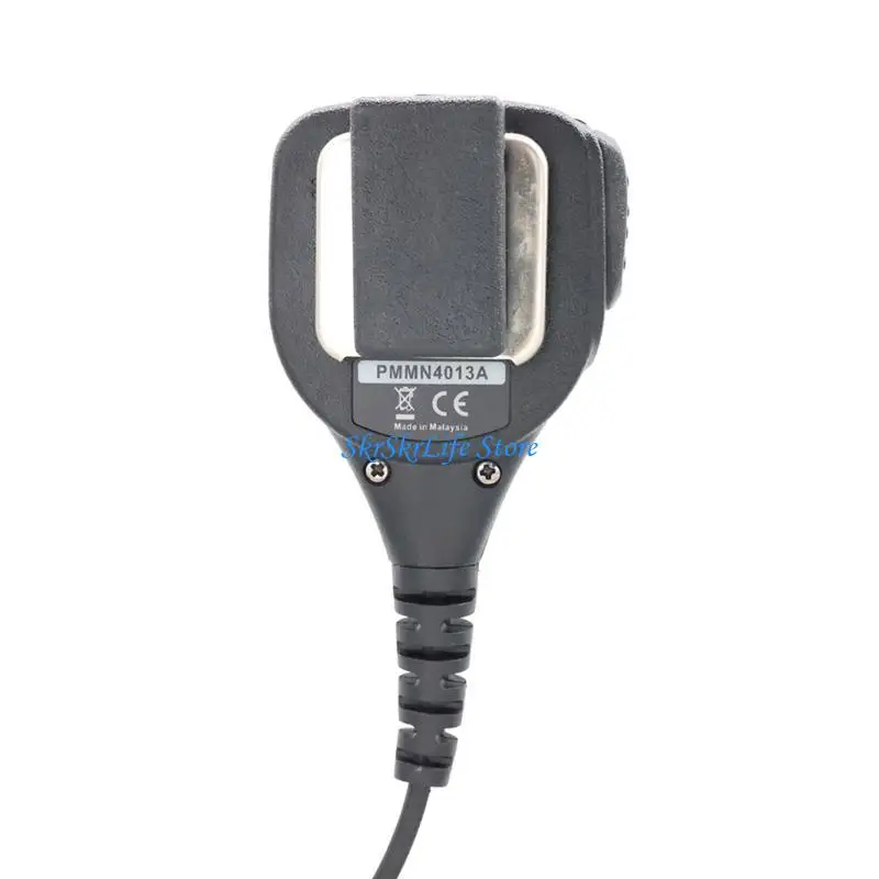 E65E جهاز اتصال داخلي لاسلكي محمول باليد ميكروفون ثنائي الاتجاه للجيب مشبك حزام متوافق مع PMMN4013A 4021 4022 4013 4051 4025