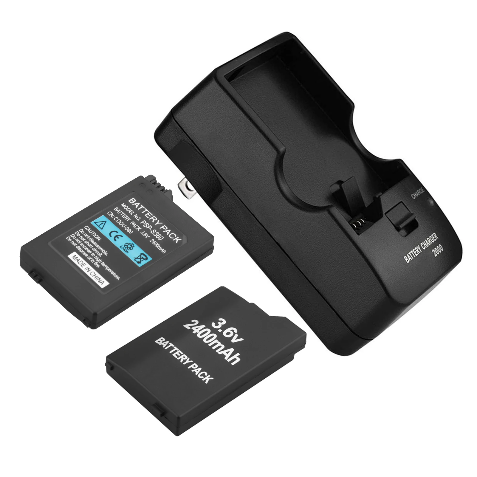 3.6V 2400mAh PSP-S360/PSP2000/3000 Battery for PSP 2th PSP2000/3000/3004 Gaming Consoles Host Batteries