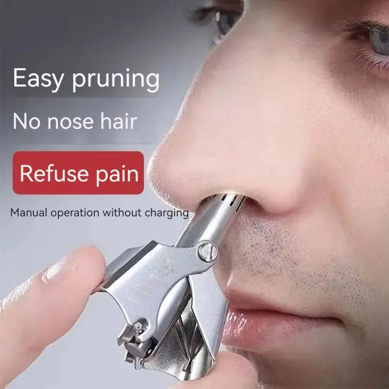 Washable Portable Ear Hair Trimmer Cleaning Without Rusting Painless Nose Hair Trimming Men'S Portable Electric Shaver Low Noise