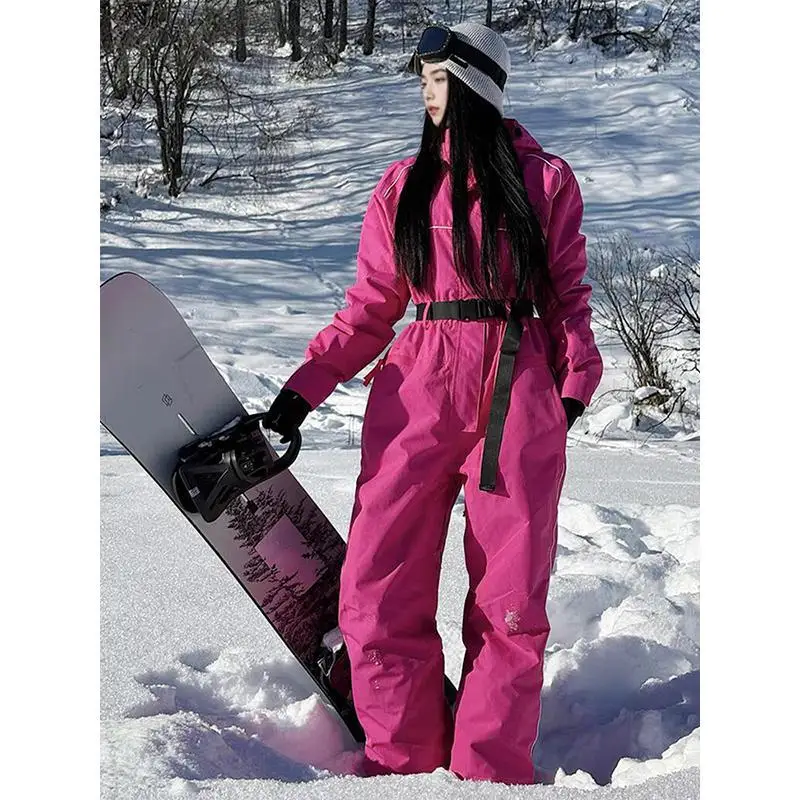 Waterproof Windproof Snowboard Ski Jumpsuit Men Women Thermal Breathable Outdoor Sports Apparel Skiing Overalls