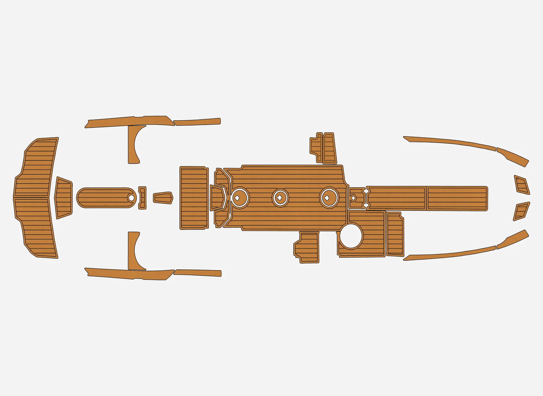 عدم الانزلاق إيفا فو خشب الساج البحرية حصيرة ذاتية اللصق 6 مللي متر يخت قمرة القيادة الوسادة ل 2023 Mastercraft XT24 قارب التزيين سهلة التركيب #1