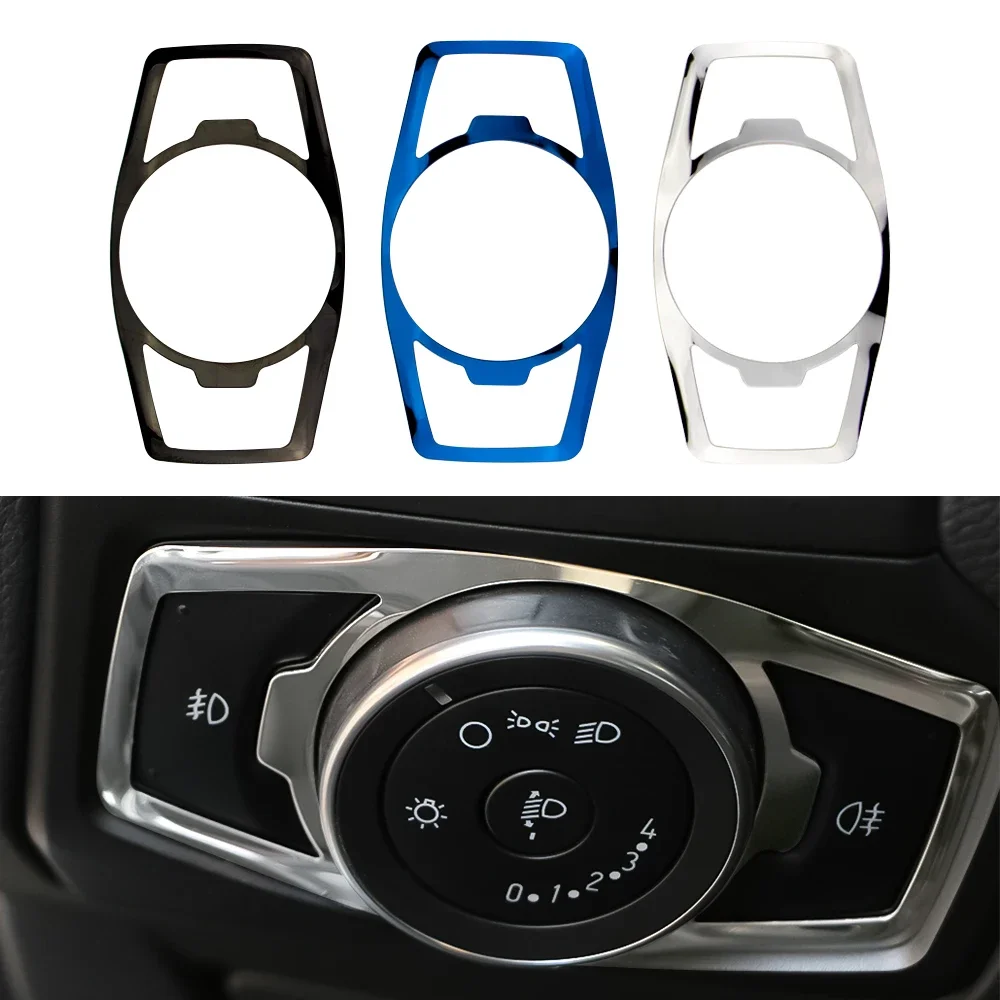 Car Headlight Switch Trim Decorative Sequins Cover Sticker for Ford Focus 3 MK3 2012 2013 2014 2015 2016 2017 Accessories