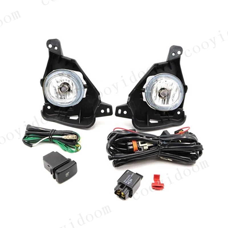 1 Set Fog Light Anti-Fog Reflector Lamp For Mazda 2 Demio 2010 2011 2012 2013 2014 Foglight lamp DRL Upgraded Kit